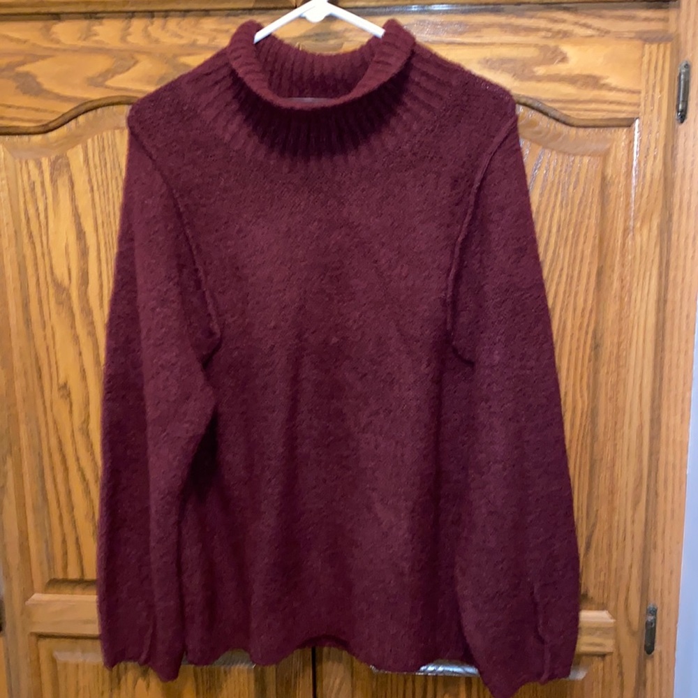 Burgundy sweater